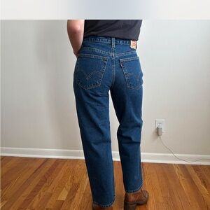 Levi's Women’s Deep Blue Straight Jeans